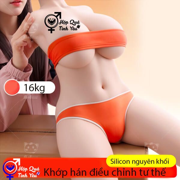  Búp bê tình dục bán thân vú to khuôn xương điều chỉnh được 16kg 