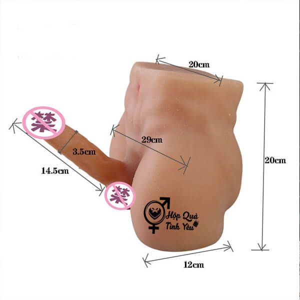  Búp bê tình dục silicon nam cho nữ dạng mông cao cấp 