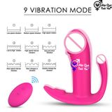  Chip rung tình yêu 2 đầu dương vật thanh kích hậu môn Remote 