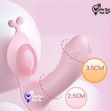  Chíp rung tình yêu Lilo hình dương vật tai thỏ điều khiển từ xa 