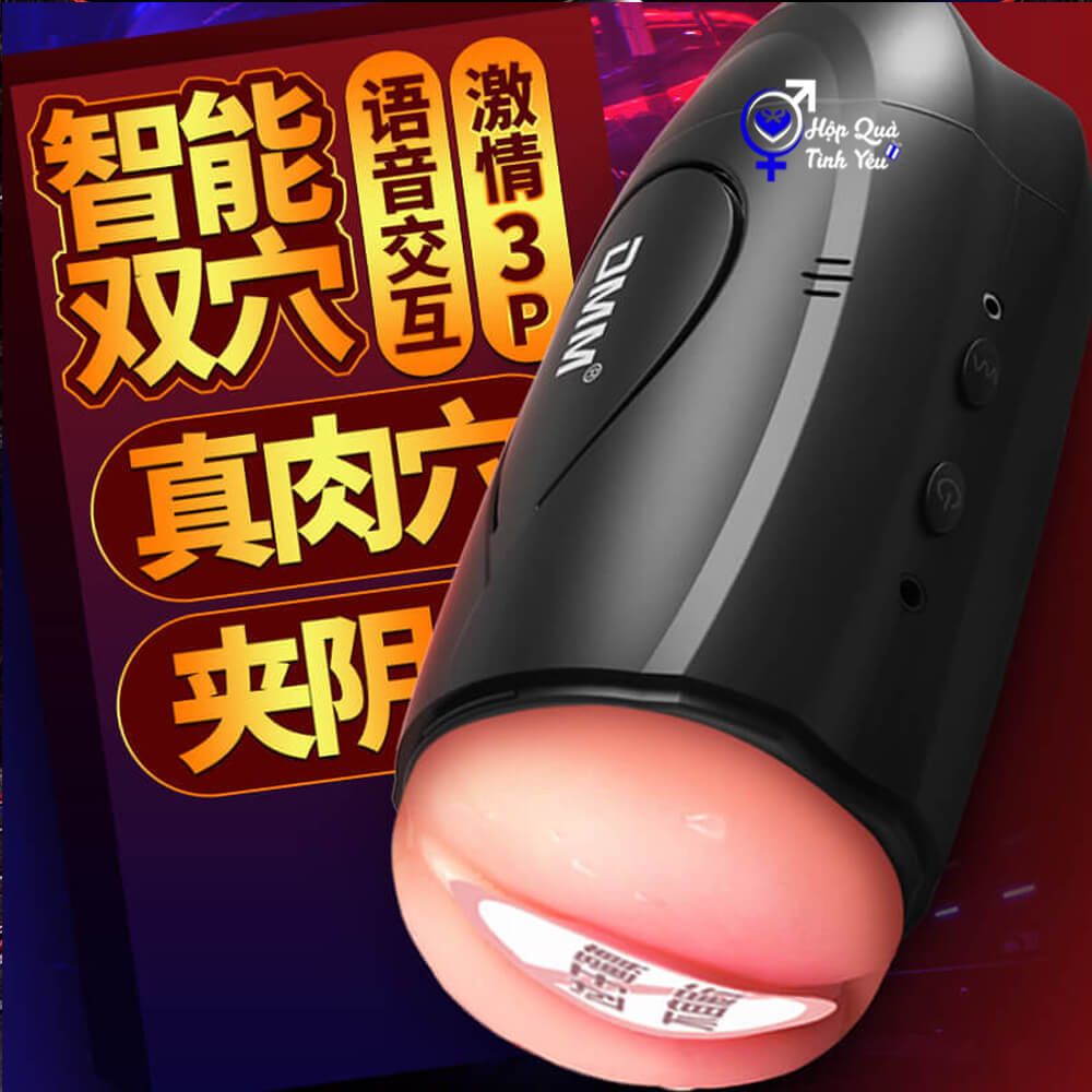  Cốc DMM 2 đầu chính hãng cầm tay cho nam rung 10 chế độ 