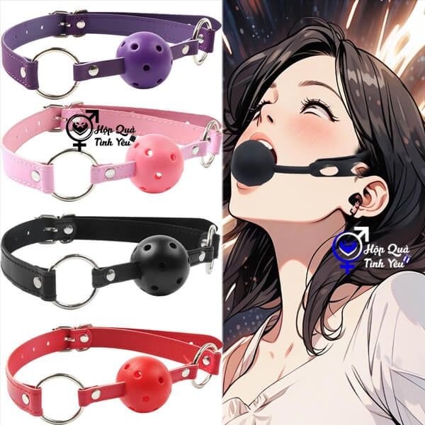 Dụng cụ sextoy đồ chơi bạo dâm bóng tròn khóa miệng 