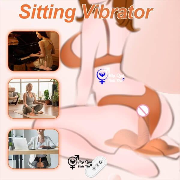  Dương vật giả 2 đầu rung thụt có dây đeo điều khiển từ xa s1 