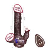  Dương vật giả da đen 2 đầu rung thụt âm đạo lưỡi liếm điểm g 
