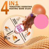  Dương vật giả gai bi có đế hít tường rung thụt nhiệt cho nữ r1 