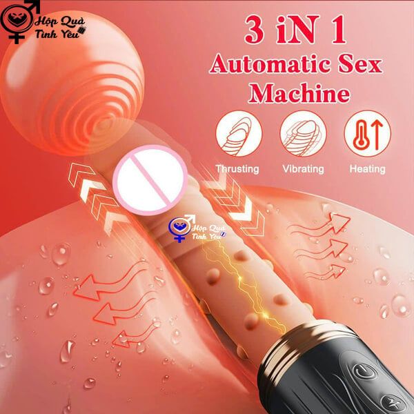  Dương vật giả hít tường điều khiển từ xa rung thụt nhiệt có bi 