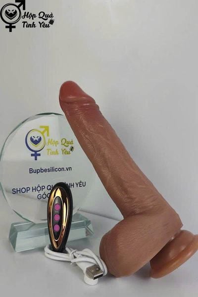  Dương vật giả hít tường rung thụt nhiệt điều khiển tử xa t1 
