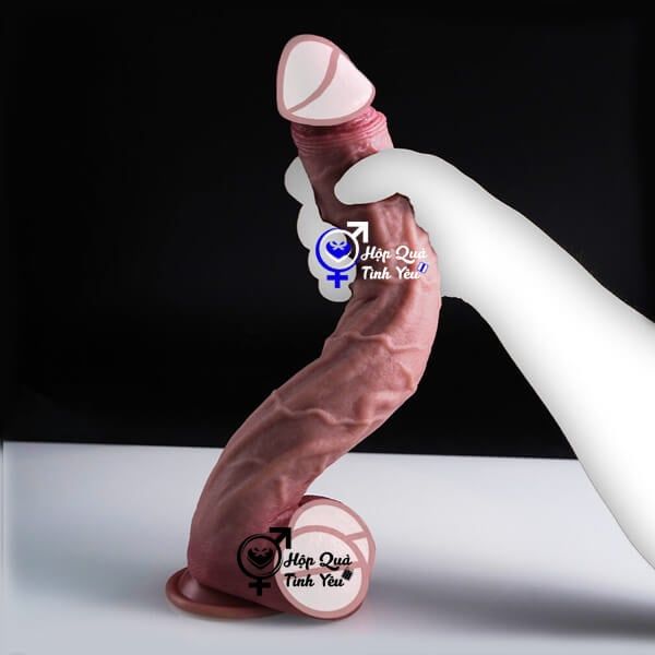  Dương vật giả hít tường silicon có bao quy đầu như thật d2 