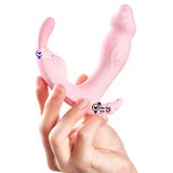  Dương vật giả mini rung 3 đầu điều khiển từ xa dùng sạc s1 