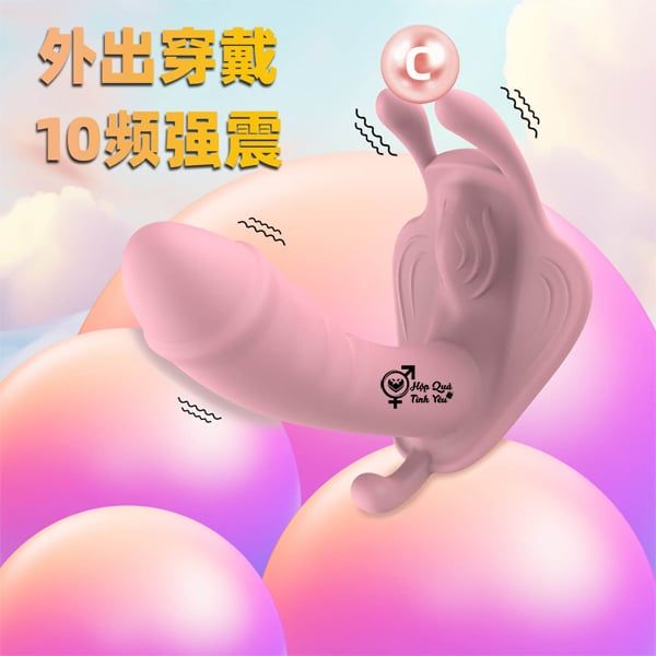  Dương vật giả mini rung 3 đầu điều khiển từ xa dùng sạc s1 