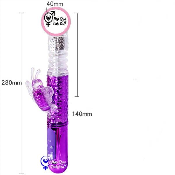  Dương vật giả rung thụt ngoáy xoay bi đa chức năng 