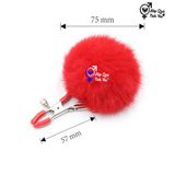  Kẹp đầu ti núm vú đồ chơi bạo dâm lông thỏ 