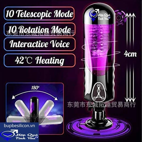  Máy bú mút cao cấp tự động rung xoay thụt Easy Love chính hãng 