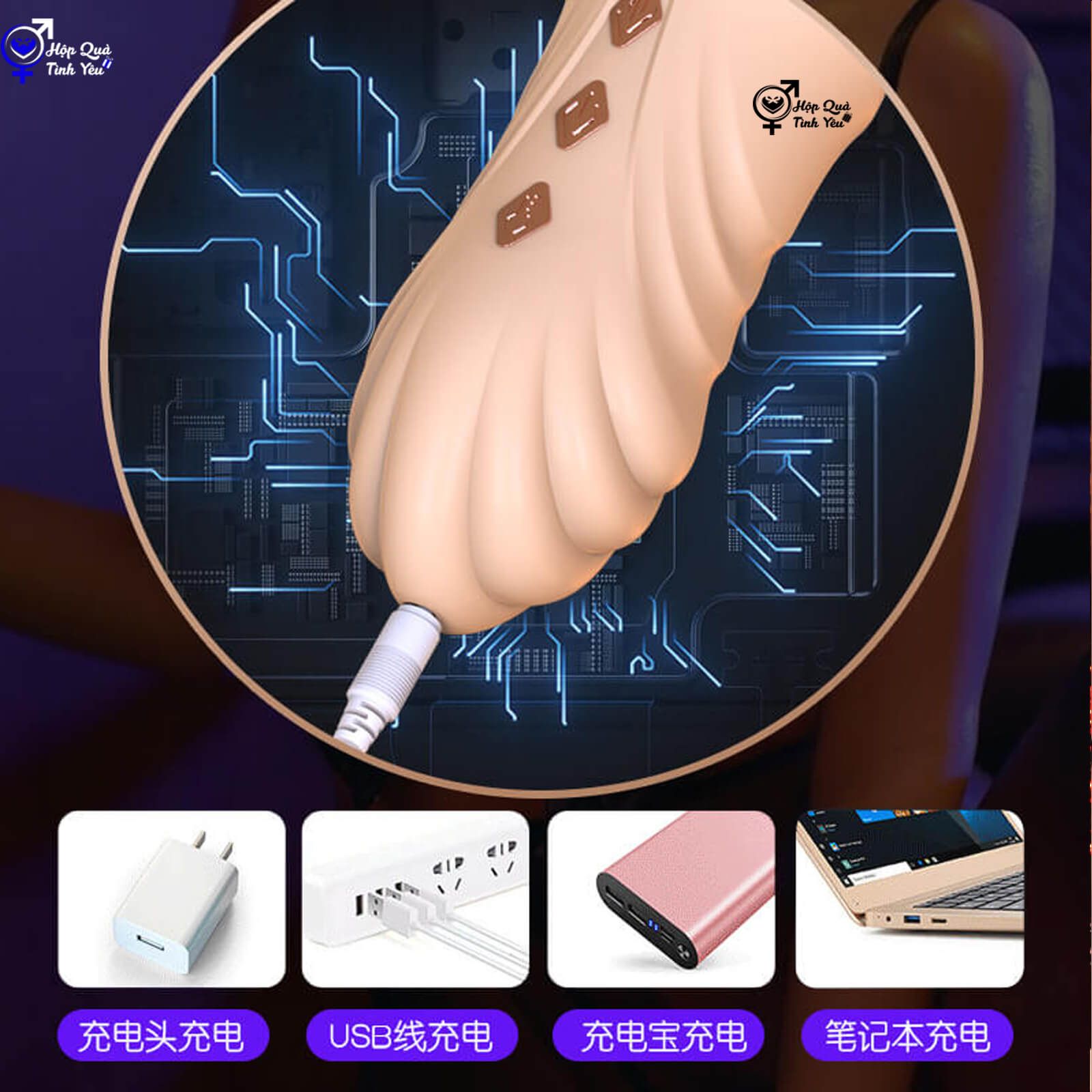  Máy rung ngón tay thủ dâm cho nữ 