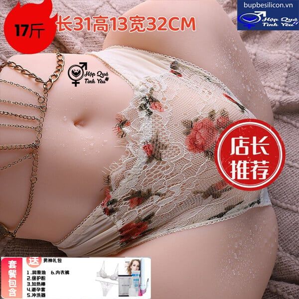  Mông giả nguyên khối nửa thân silicon cao cấp 8.5kg 