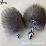  Phích cắm hậu môn đuôi thỏ inox nhiều màu lông mịn 
