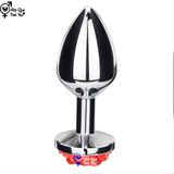  Phích cắm hậu môn inox đế hoa hồng size nhỏ 
