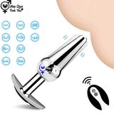  Phích cắm hậu môn inox điều khiển từ xa không dây dùng sạc sku1 