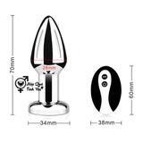  Phích cắm hậu môn inox điều khiển từ xa không dây dùng sạc sku3 