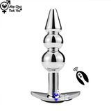  Phích cắm hậu môn inox điều khiển từ xa không dây dùng sạc sku4 