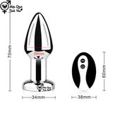 Phích cắm hậu môn inox điều khiển từ xa không dây dùng sạc sku5 