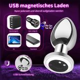  Phích cắm hậu môn inox điều khiển từ xa không dây dùng sạc sku5 