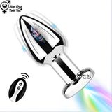  Phích cắm hậu môn inox điều khiển từ xa không dây dùng sạc sku5 