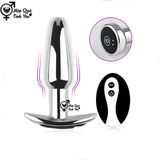  Phích cắm hậu môn inox điều khiển từ xa không dây dùng sạc sku6 