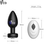  Phích cắm hậu môn silicon cao cấp remote điều khiển từ xa 