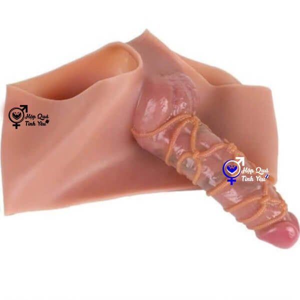  Quần dương vật giả rỗng ruột cho nam silicon cao cấp s1 
