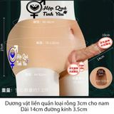  Quần dương vật giả silicon cao cấp loại rỗng ruột 