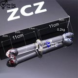  Sextoy 2 đầu trong suốt thủ dâm cho hậu môn và âm đạo k2 