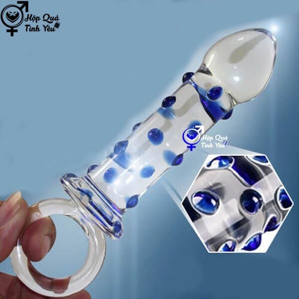  Sextoy 1 đầu trong suốt thủ dâm cho hậu môn và âm đạo k6 