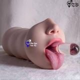  Sextoy cầm tay 2 đầu âm đạo giả và miệng giá rẻ 