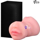  Sextoy cầm tay 2 đầu âm đạo giả và miệng giá rẻ 