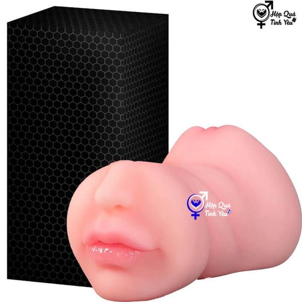  Sextoy cầm tay 2 đầu âm đạo giả và miệng giá rẻ 