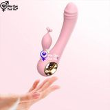  Sextoy cầm tay đầu dương vật rung tỏa nhiệt cho nữ thủ dâm 