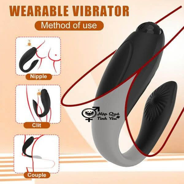  Sextoy chip rung quần lót 2 đầu 10 chế độ kích thích cực mạnh h2 