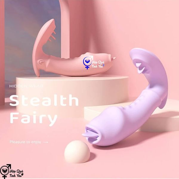  Sextoy đầu dương vật lưỡi liếm điều khiển từ xa 10 chế độ rung 