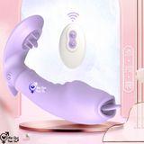  Sextoy đầu dương vật lưỡi liếm điều khiển từ xa 10 chế độ rung 