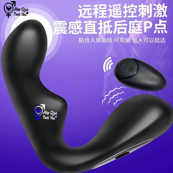  Sextoy hậu môn máy rung 9 tầng số điều khiển remote 
