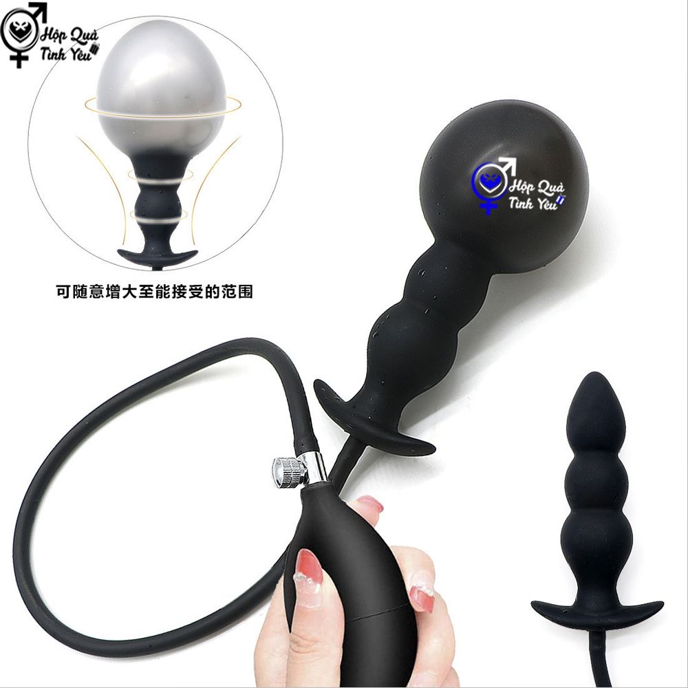  Sextoy rung hậu môn bơm hơi 3 khấc giá rẻ 