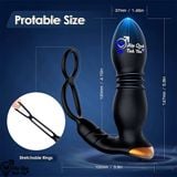  Sextoy rung thụt hậu môn và âm đạo điều khiển từ xa bằng app 