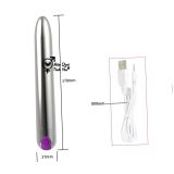  Trứng rung inox hình viên đạn size lớn rung 10 chế độ 