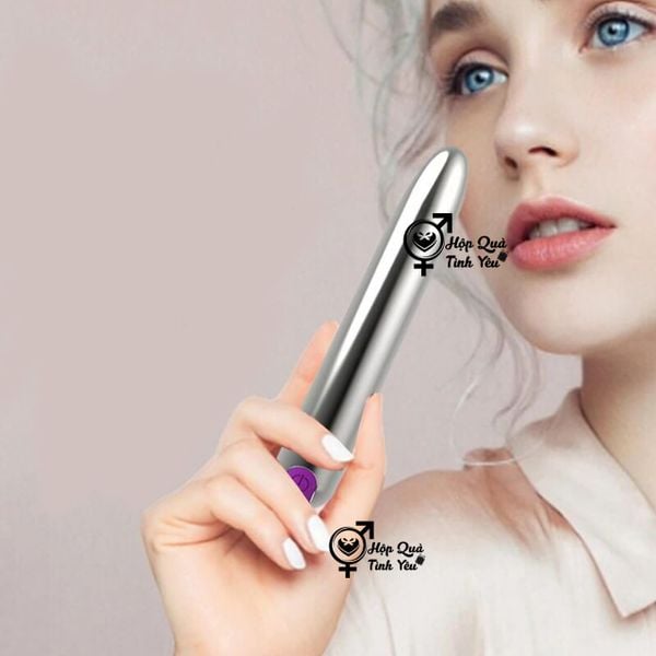 Trứng rung inox hình viên đạn size lớn rung 10 chế độ 