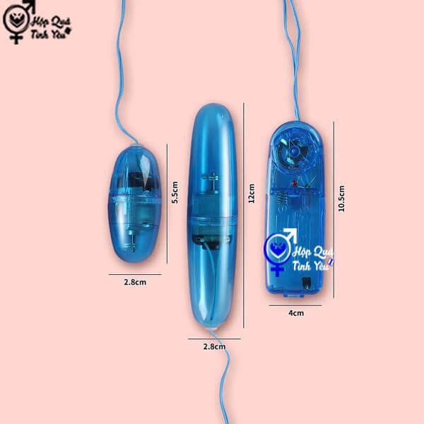  Trứng rung mini 2 đầu trong suốt giá rẽ cho nữ 
