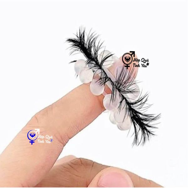  Vòng đeo dương vật 2 mí cong có bi chống xuất tinh sớm 