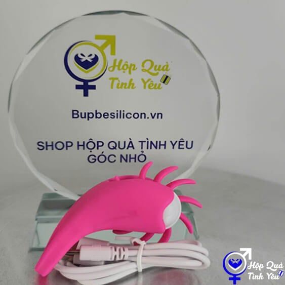  Vòng đeo dương vật massage kết hợp lưỡi liếm G-spot rung 10 chế độ 