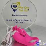  Vòng đeo dương vật massage kết hợp lưỡi liếm G-spot rung 10 chế độ 