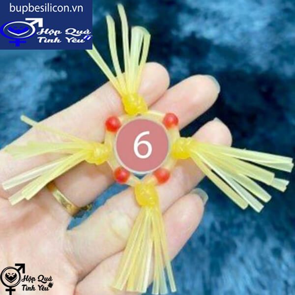  Vòng đeo râu rồng có bi silicon chống xuất tinh sớm mẫu 6 